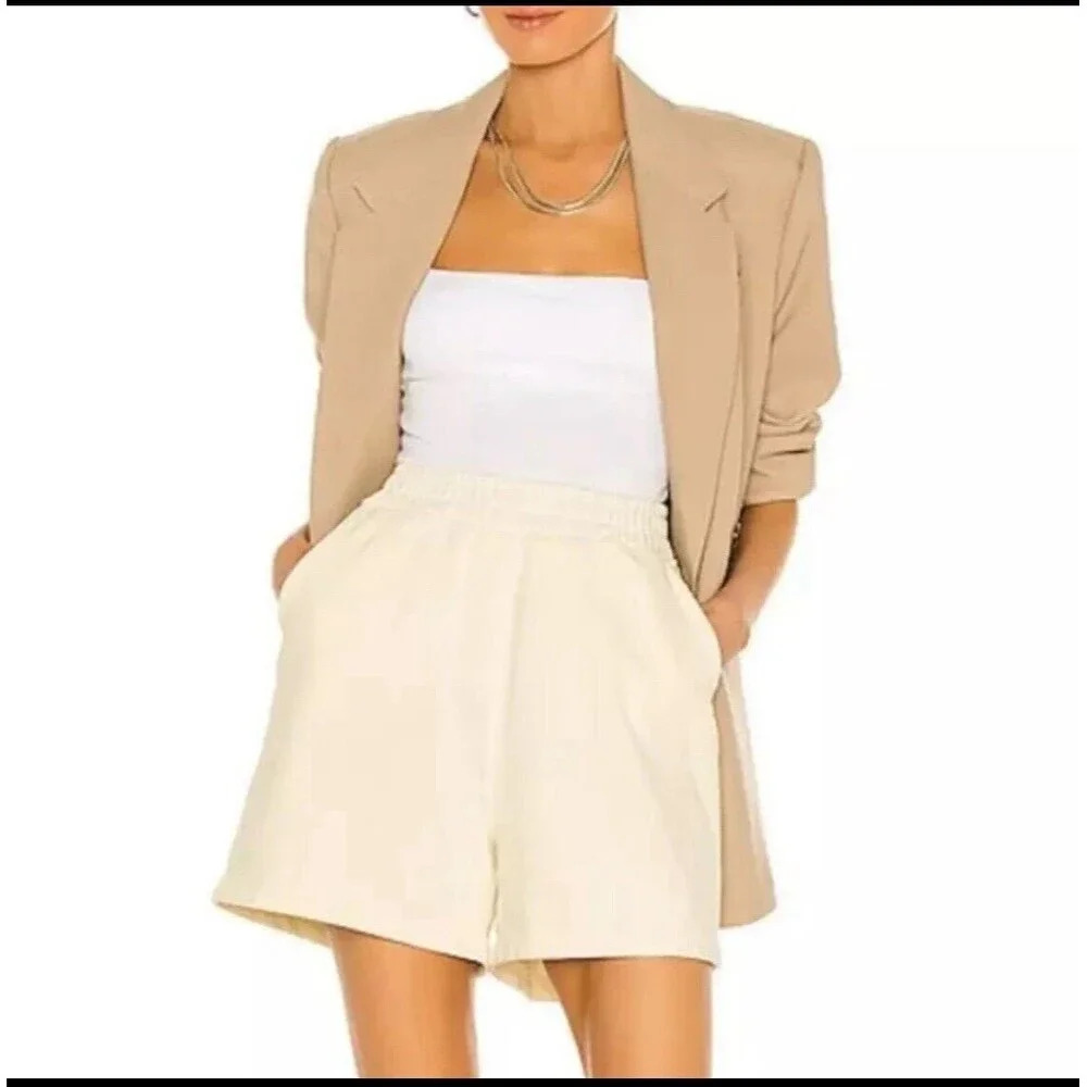 SIXTHREESEVEN / the‎ Sweatshort / Color Butter Pale Yellow Beige /Size S /NWT